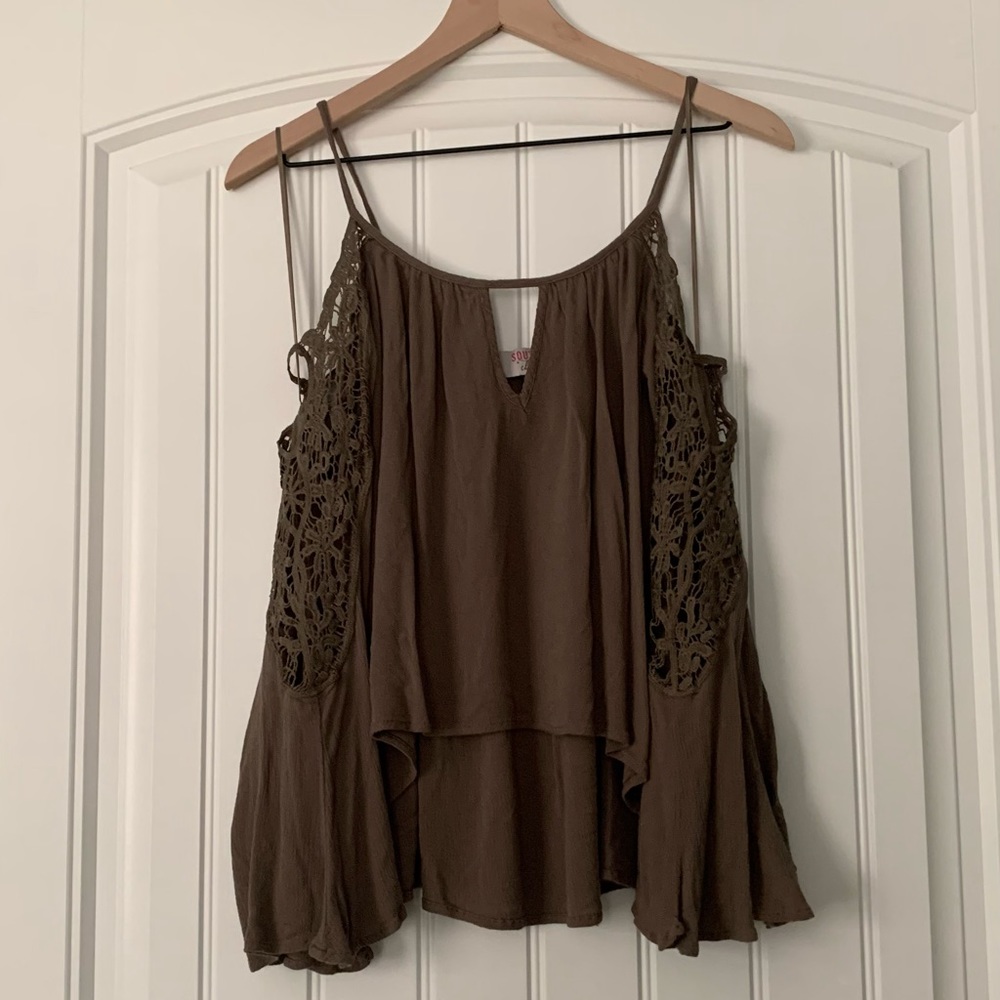 Southern Fried Chics Cold Shoulder Top